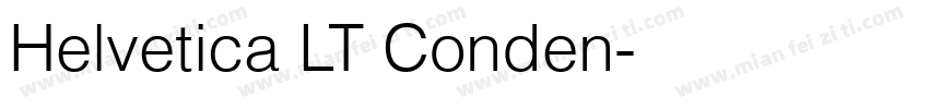 Helvetica LT Conden字体转换